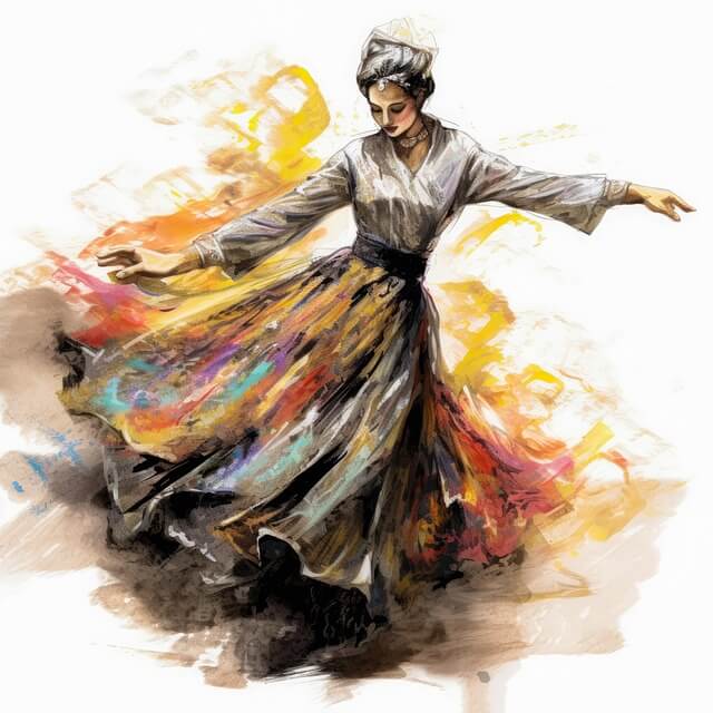 female sufi whirling