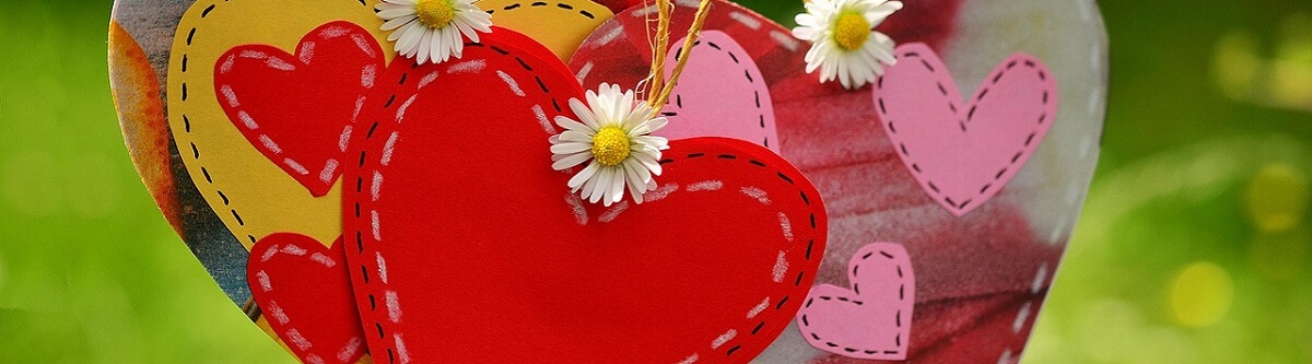 a bunch of craft hearts